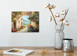 New Wandbild 30 x 40 cm Mediterranean View II Bilder Ohne Rahmen