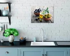 Best Wandbild 40 x 30 cm Olives and Oil Bilder Nach Themen