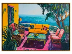 Wandbild 72,8 x 72,8 cm Orange