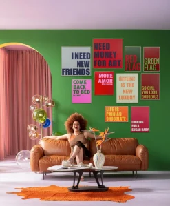 KARE DESIGN Bilder Mit Rahmen|Bilder Nach Themen|Wandbild 40 x 60 cm Red Flag 56791