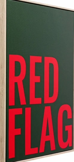 KARE DESIGN Bilder Mit Rahmen|Bilder Nach Themen|Wandbild 40 x 60 cm Red Flag 56791