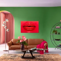 KARE DESIGN Bilder Ohne Rahmen|Bilder Nach Themen|Wandbild 120 x 20 cm Red Lips 57015