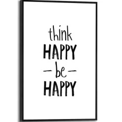 Online Wandbild 20 x 30 cm Think Happy Bilder Mit Rahmen|Bilder Nach Themen