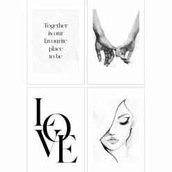 Reinders Wandbild 20 x 30 cm Together 4tlg.