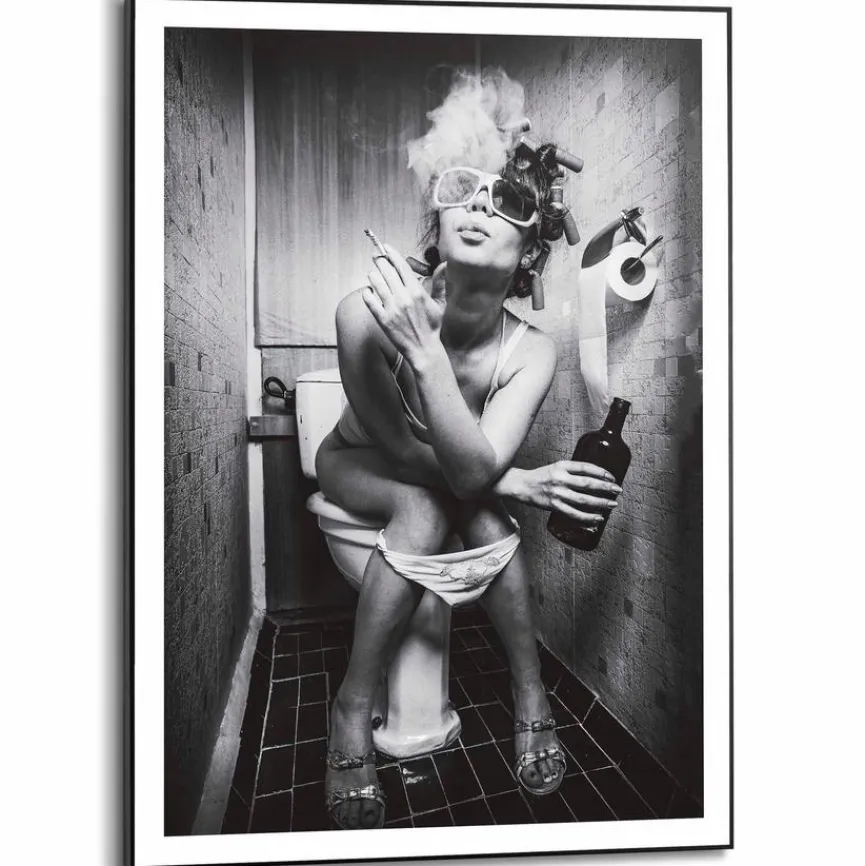 Reinders Bilder Mit Rahmen|Wandbild 50 x 70 cm Toilet Pic