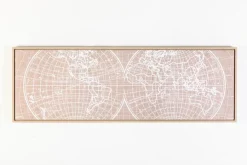 Wandbild 120 x 40 cm Weltkarte I