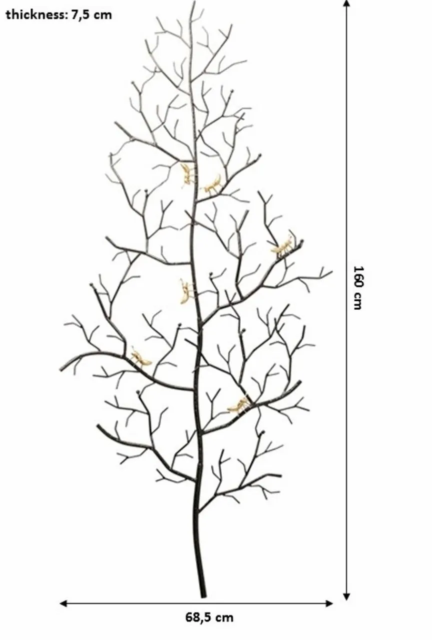 KARE DESIGN Garderobenständer & -Haken|Wandgarderobe Ants on a Tree 84172