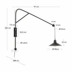 DAHEIM Wandleuchten|Wandleuchte Eleazar