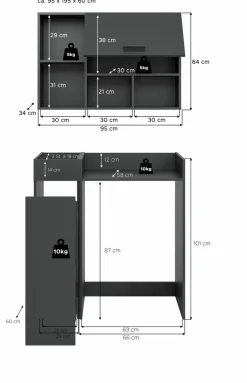 Hot Waschmaschinenumbau-Set Lucca Geräteschränke