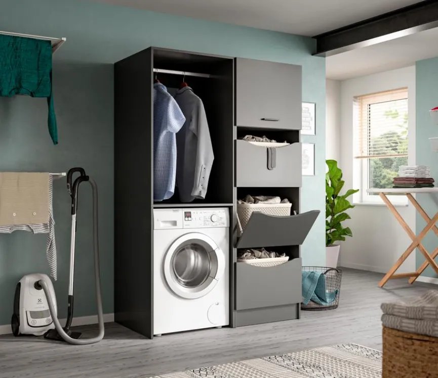 Waschmaschinenumbau-Set Lucca Geräteschränke