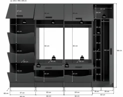 Discount Waschmaschinenumbau-Set Lucca Geräteschränke