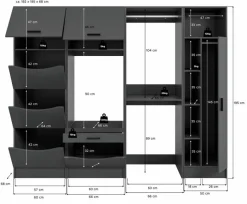 Geräteschränke|Waschmaschinenumbau-Set Lucca