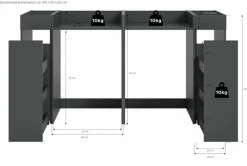 Geräteschränke|Waschmaschinenumbau-Set Lucca