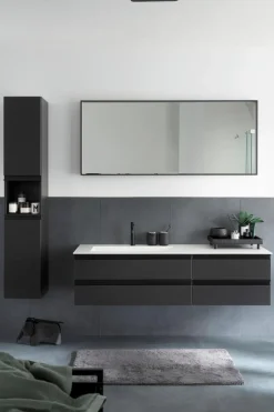 Waschtischkombination Bilbao SET SW15 Waschbeckenunterschränke