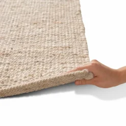 Best Webteppich Laax Uni 130 x 200 cm Natur(Look) Teppiche