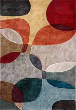 Outlet Webteppich Curves 133 x 190 cm Moderne Teppiche