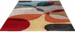 Outlet Webteppich Curves 133 x 190 cm Moderne Teppiche