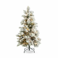Sale Weihnachtsbaum mit LED Schnee 150 cm Für Den Weihnachtsbaum