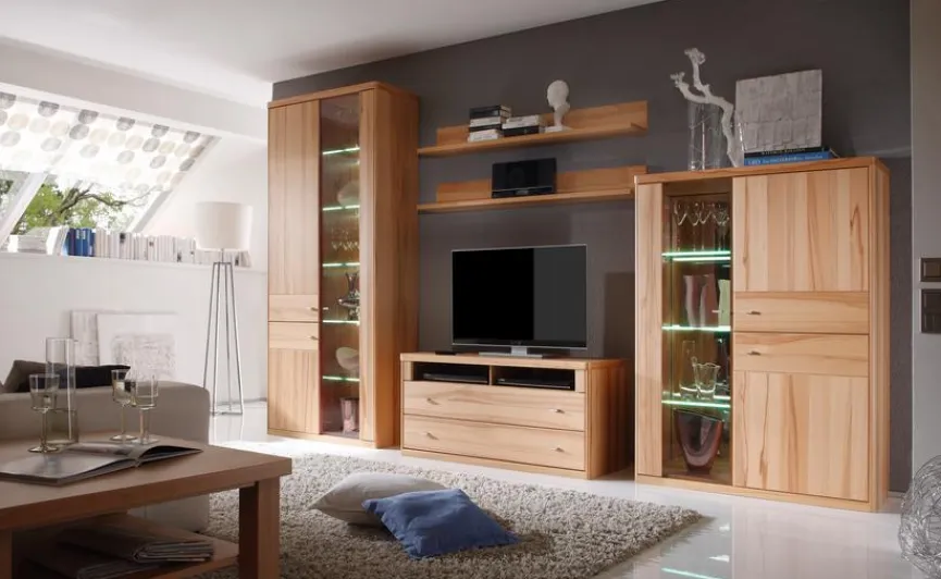 Wehrsdorfer Wohnwände & Tv-Lowboards|Wohnwand Andorra 5tlg.