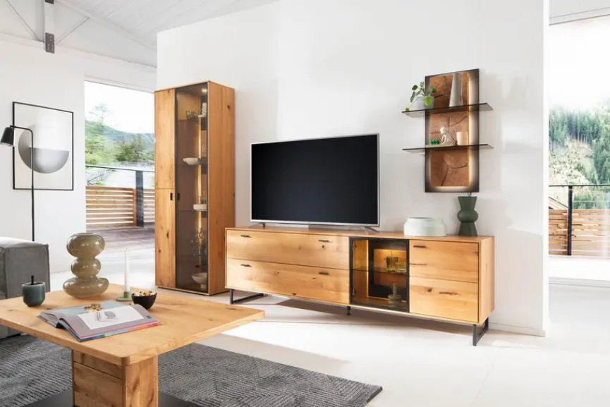 Wohnwand Assini 3tlg. Wohnwände & Tv-Lowboards