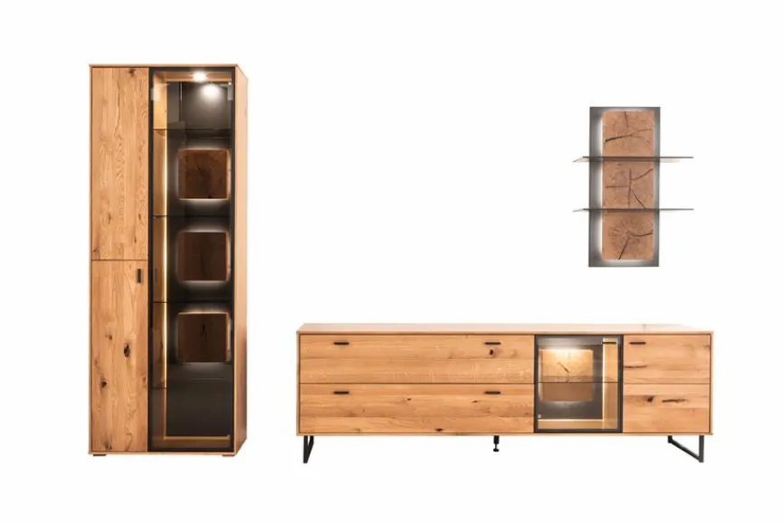 Wohnwand Assini 3tlg. Wohnwände & Tv-Lowboards