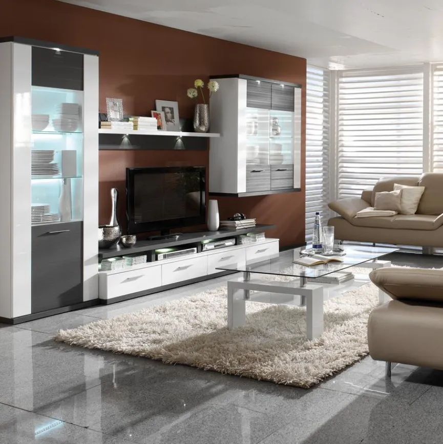 decodom Wohnwände & Tv-Lowboards|Wohnwand Manhattan 4tlg.