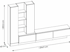 Wójcik Wohnwand Modesto