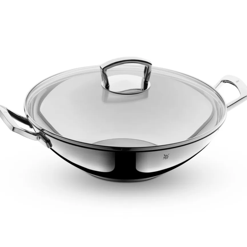Sale Wok mit Glasdeckel 36 cm Töpfe