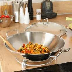 Fissler Töpfe|Wok mit Glasdeckel Kunming Ø 36 cm